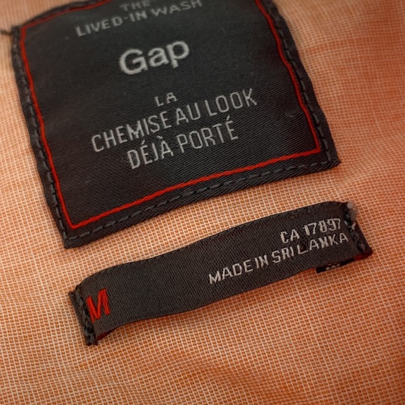 Mens Gap-The Lived-In Wash- Button Down Shirt - Picture 8 of 9